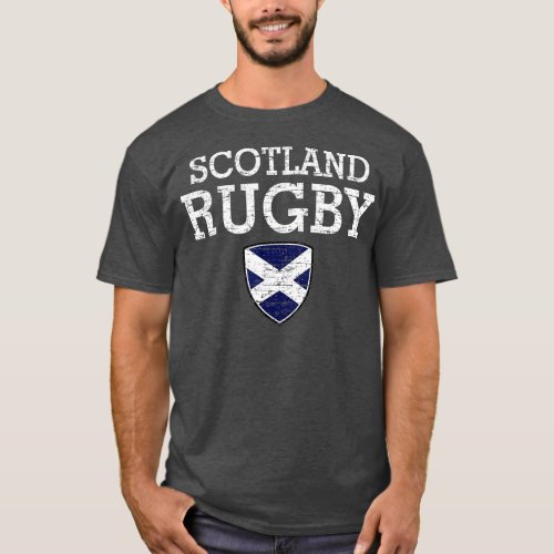 Scottish Flag Rugby  T_Shirt