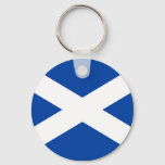 Scottish Flag - Saltire -  Keychain at Zazzle