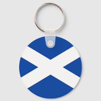Scottish Flag - Saltire -  Keychain by DL_Designs at Zazzle