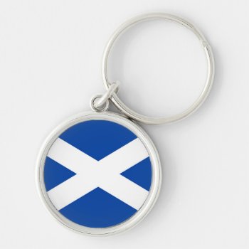 Scottish Flag - Saltire -  Keyring by DL_Designs at Zazzle