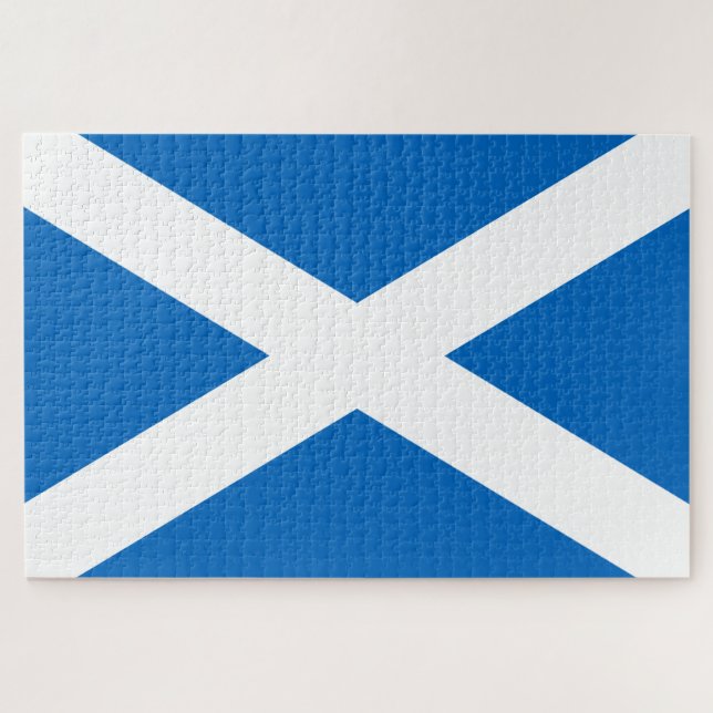 Scottish Flag (Saltire) (Scotland Flag) Jigsaw Puzzle (Horizontal)