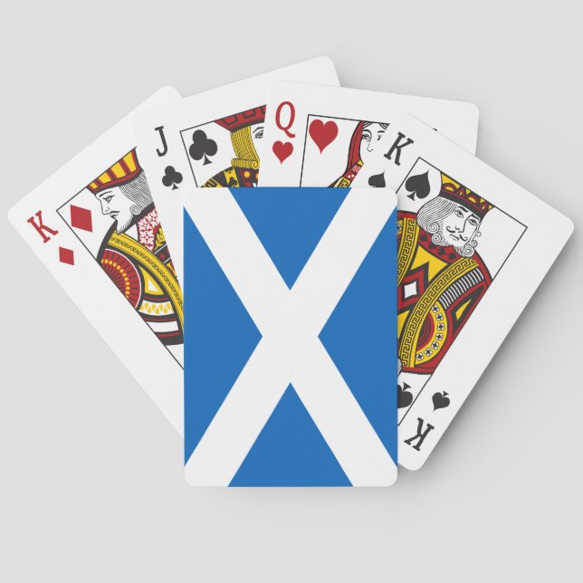 Scottish Flag (Saltire) (Scotland Flag) Poker Cards (Back)