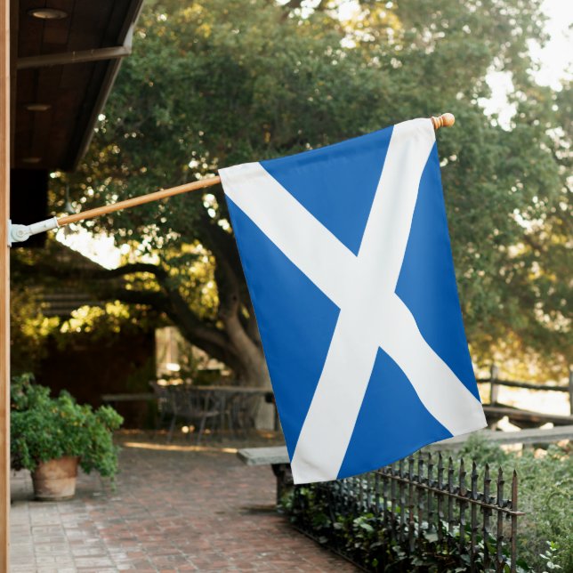 Scottish Flag (Saltire) (Scotland) House Flag (In SItu)