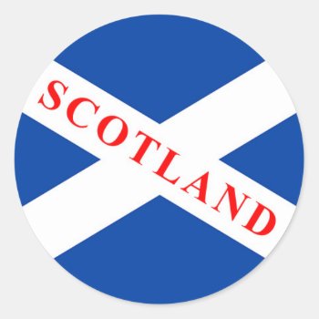 Scottish Flag - Saltire Stickers by DL_Designs at Zazzle