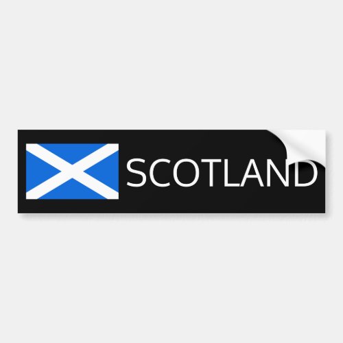 Scottish Flag Scotland bscn Bumper Sticker