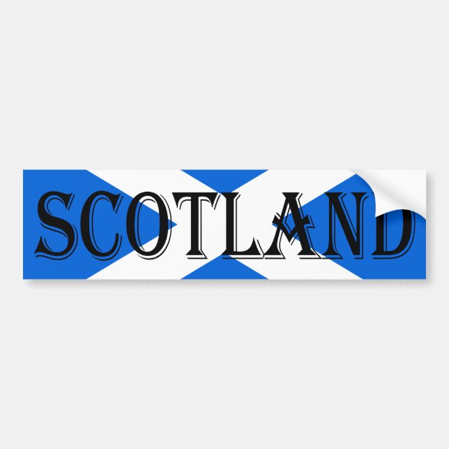 Scottish Flag Scotland Bumper Sticker arc1 (Front)