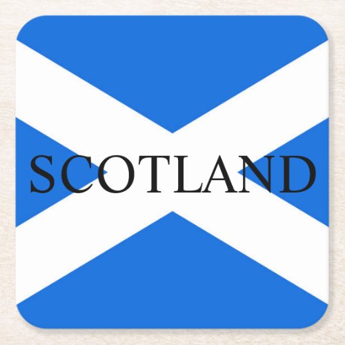 Scottish Flag Scotland coastercn Square Paper Coaster
