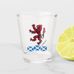 Scottish Flag & Scotland country patriot / sports  Shot Glass