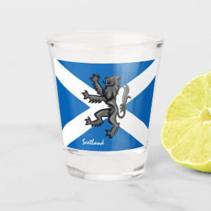Scottish Flag & Scotland country patriot / sports  Shot Glass