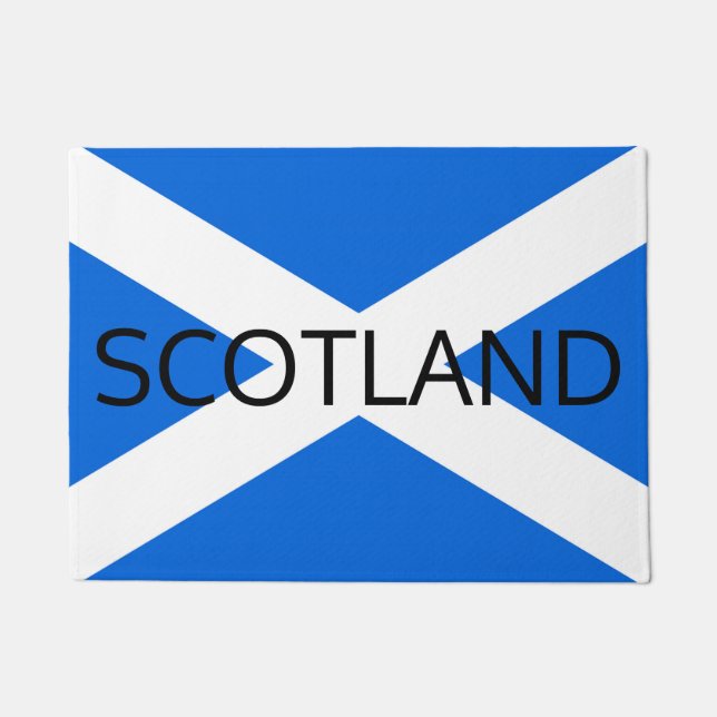Scottish Flag Scotland dmcnt Doormat (Front)