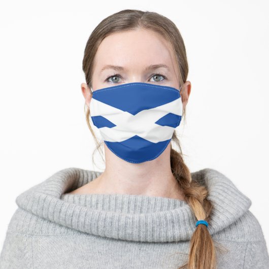 Scottish Flag Scotland Face Mask (Worn)