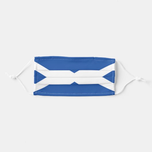 Scottish Flag Scotland Face Mask (Front, Folded)