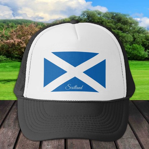 Scottish flag  Scotland _ fashion travel sports Trucker Hat
