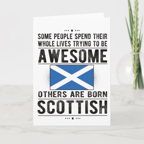Scottish Flag Scotland Heritage Scottish Roots Card