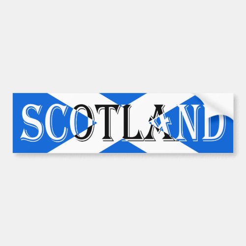 Scottish Flag Scotland Inverted B Sticker arc