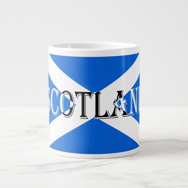 Scottish Flag Scotland Inverted Jumbo Mug arc2 (Front)
