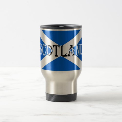 Scottish Flag Scotland Inverted mugcn Travel Mug