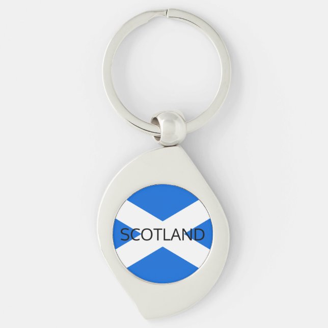 Scottish Flag Scotland kccnt Keychain (Front)