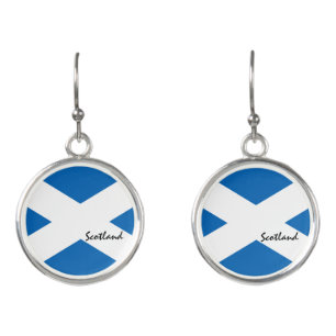 Scottish flag & Scotland Land Patriots /sport fans Earrings