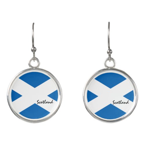 Scottish flag  Scotland Land Patriots sport fans Earrings