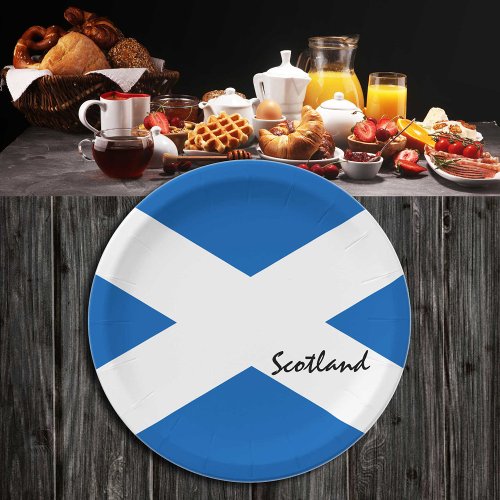 Scottish flag  Scotland Land Patriots sport fans Paper Plates