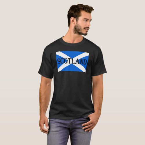 Scottish Flag Scotland Mens cn T_Shirt