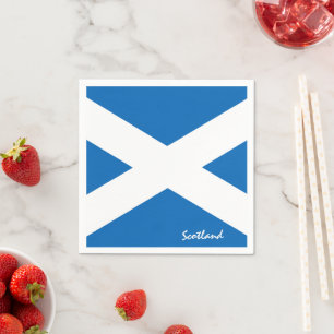 Scottish flag & Scotland party fashion /sport fans Napkins