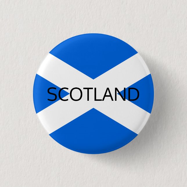 Scottish Flag Scotland Pinback Button arc1 (Front)