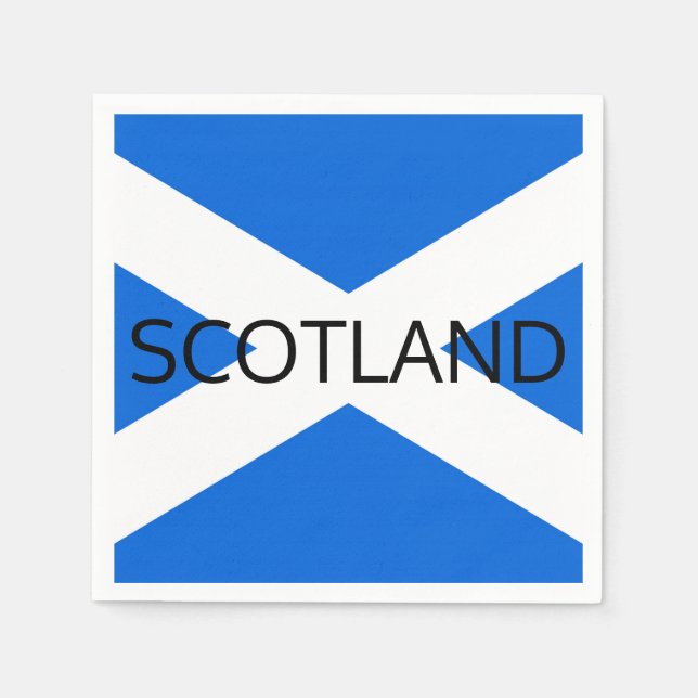 Scottish Flag Scotland pncnt Napkins (Front)