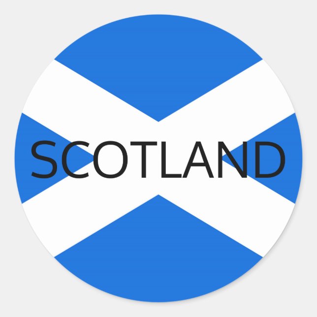 Scottish Flag Scotland stkcnt Classic Round Sticker (Front)