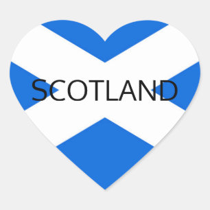 Scottish Flag Scotland stkcnt Heart Sticker