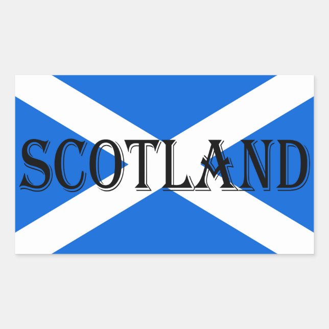 Scottish Flag Scotland stkt Rectangular Sticker (Front)