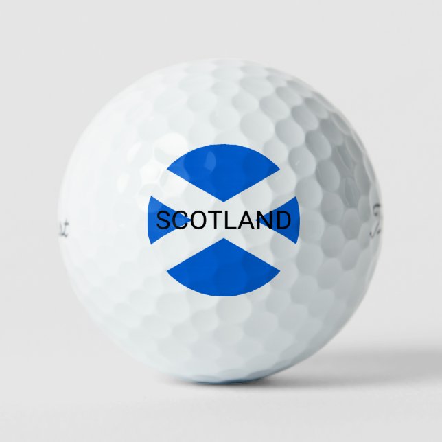 Scottish Flag Scotland tpv1 gbcnt Golf Balls (Front)