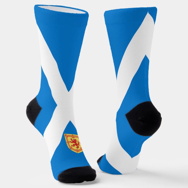 Scottish flag socks (Angled)