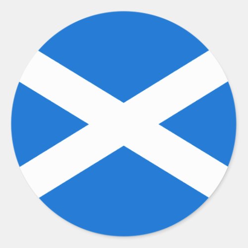 Scottish Flag T_shirts and Gifts Classic Round Sticker