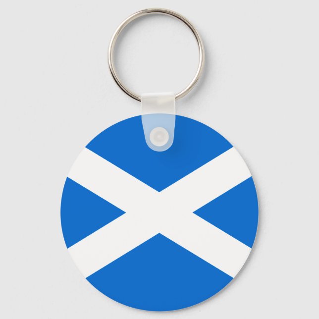 Scottish Flag T-shirts and Gifts Keychain (Front)