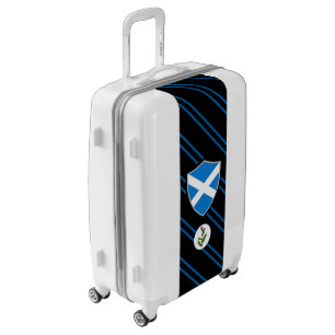 Scottish flag-thistle luggage