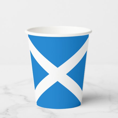 Scottish flag_thistle paper cups