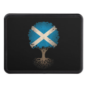 Scottish Flag Tree of Life Customizable Trailer Hitch Cover