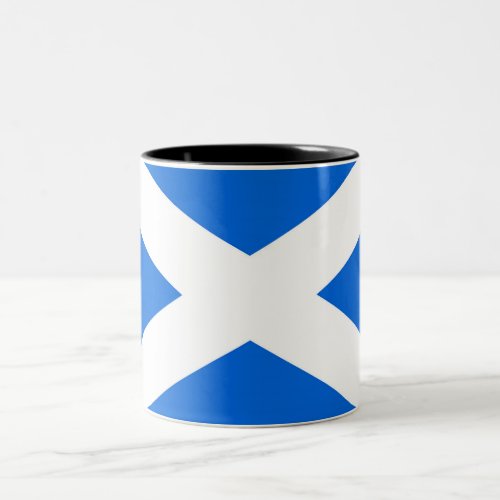 Scottish Flag Two_Tone Mug arc