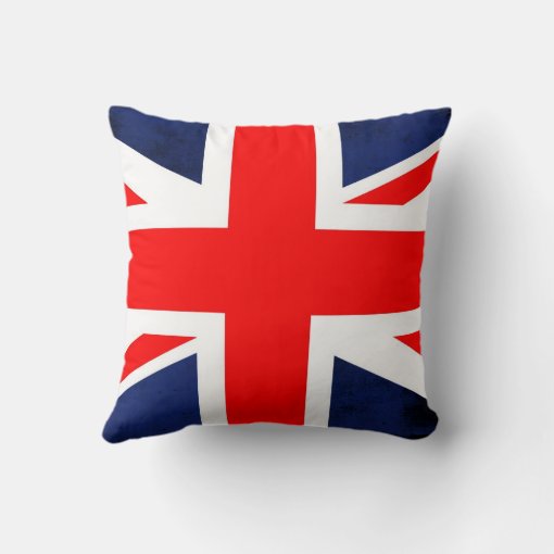 Scottish Flag, Union Jack Ripped Effect Pillow | Zazzle