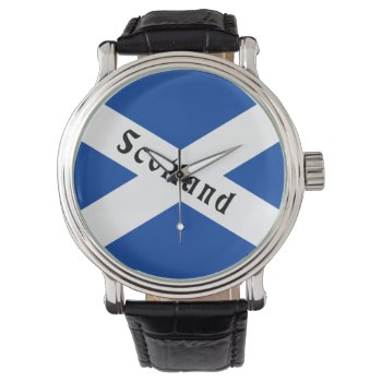 Scottish Flag Wrist Watch by DL_Designs at Zazzle