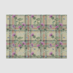 Scottish Floral and Tartan Series Design 16 Tissue Paper