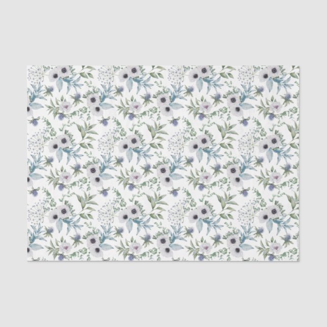 Scottish Floral and Tartan Series Design 18 Tissue Paper (Front)