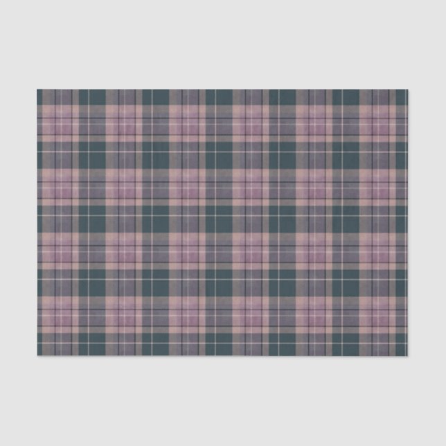 Scottish Floral and Tartan Series Design 35 Tissue Paper (Front)