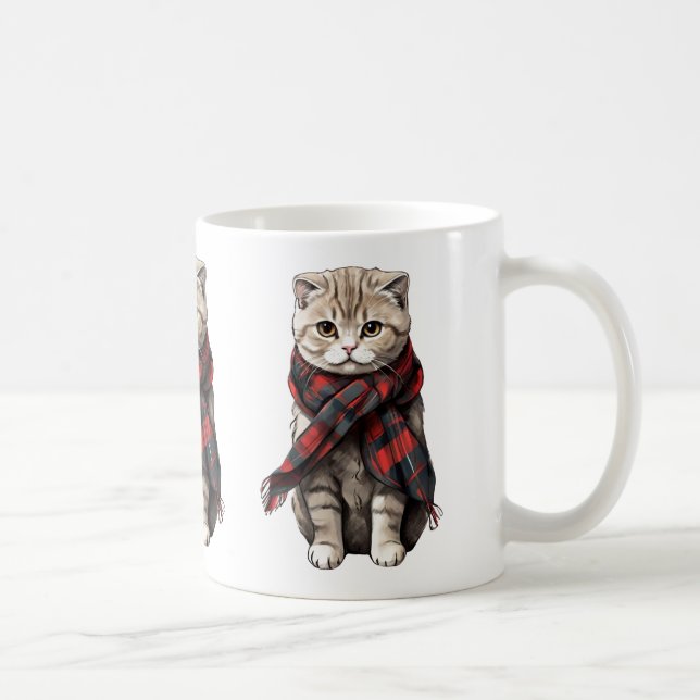 Scottish Fold Cat Coffee Mug (Right)
