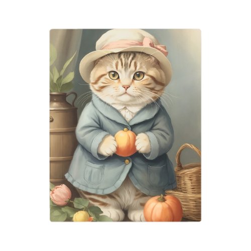 Scottish Fold Cat Metal Print