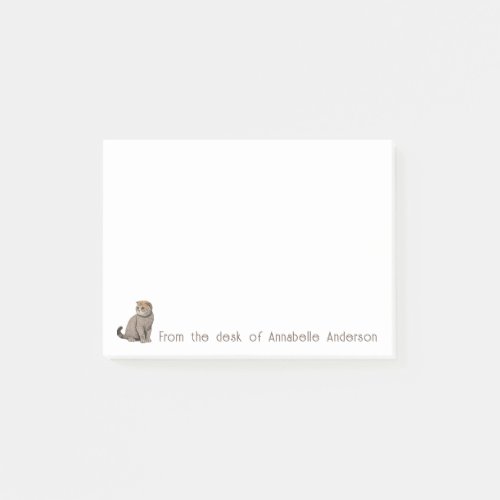 Scottish Fold Cat Personalize Notes