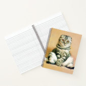 Scottish Fold Cat Sitting Portrait Notebook (Inside)