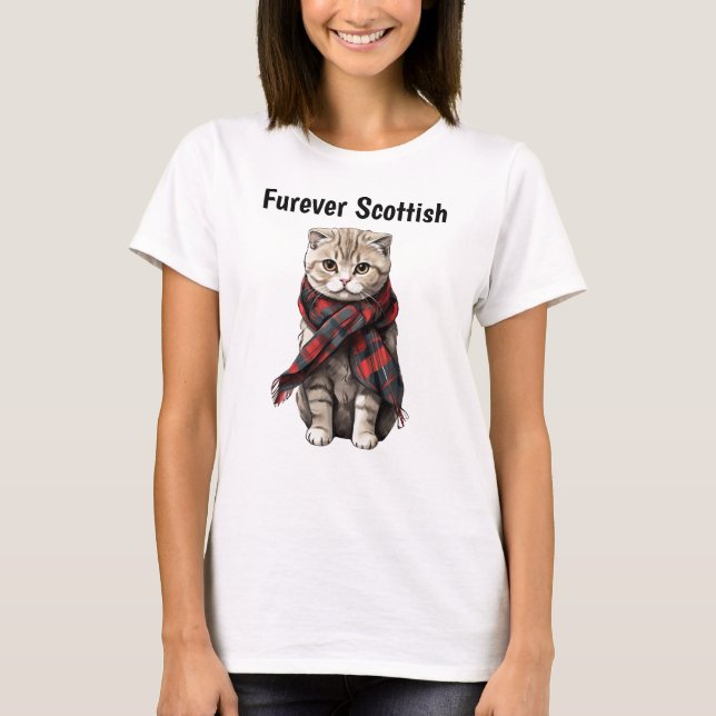 Scottish Fold Cat T-Shirt (Front)